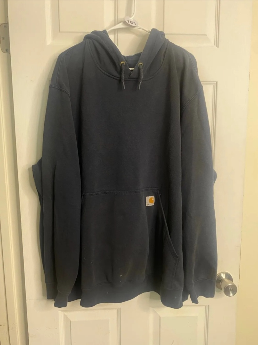 Carhartt Navy Blue Heavyweight Hooded Work Sweatshirt